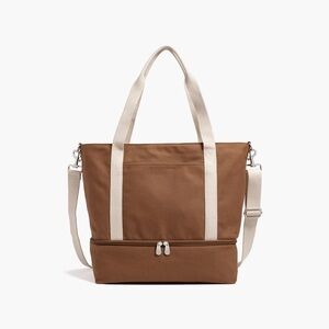 Catalina Deluxe Tote in Golden Brown Eco Friendly Canvas